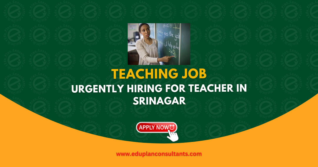 Edu Plan Consultants - Teacher Job Vacancies in Srinagar | New Life Line Educational Institute Hiring